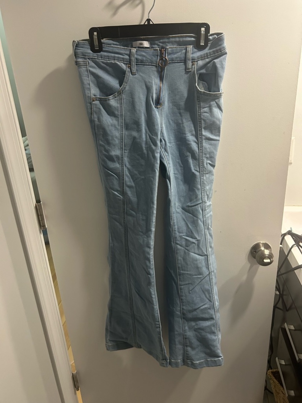 bp Light Blue Flare Jeans with Front Seam Detail